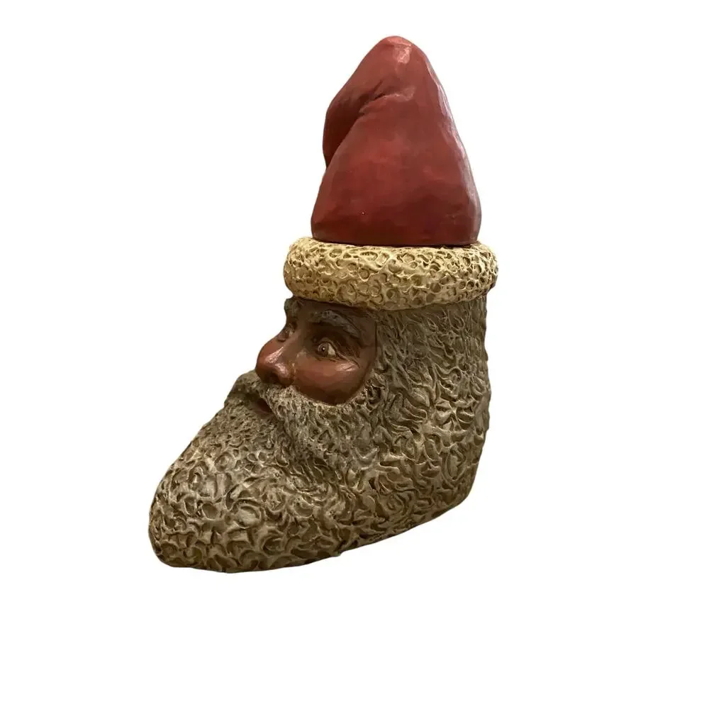 Kurt Adler Christmas Resin Old World Santa Candle Holder Or Table Top Decor
